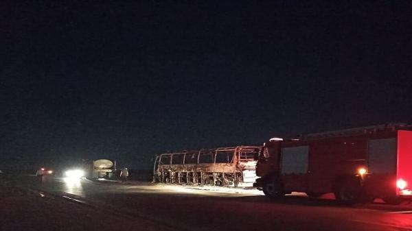 آتش سوزی اتوبوس مسافربری در محور خور، طبس ، سرنوشت مسافران آتش سوزی اتوبوس مسافربری در محور خور، طبس ، سرنوشت مسافران